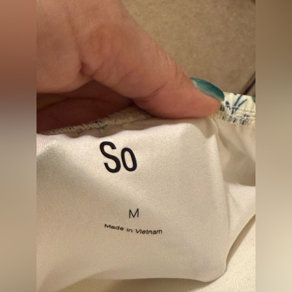 SO Cream Puff Sleeve Sundress Sz Medium 36” long, 15.5” waist - Picture 7 of 8